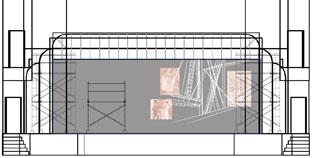 Les Miserables set design and scenic projections